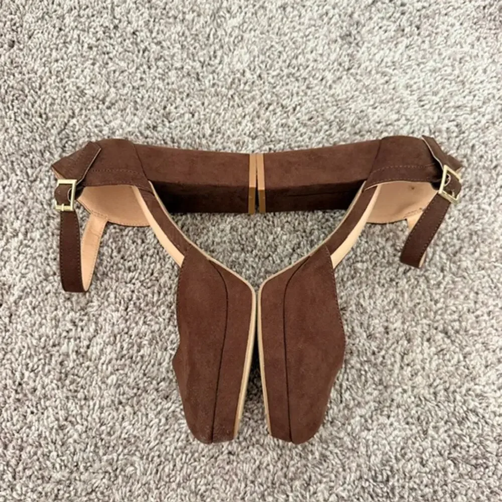 Loft Ankle Strap Platform Shoes 3-3/4